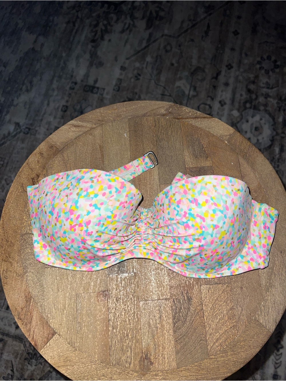 Y2K Victoria's Secret Multicolor Confetti Bandeau Top